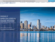 Tablet Screenshot of floridianfirstrealty.com